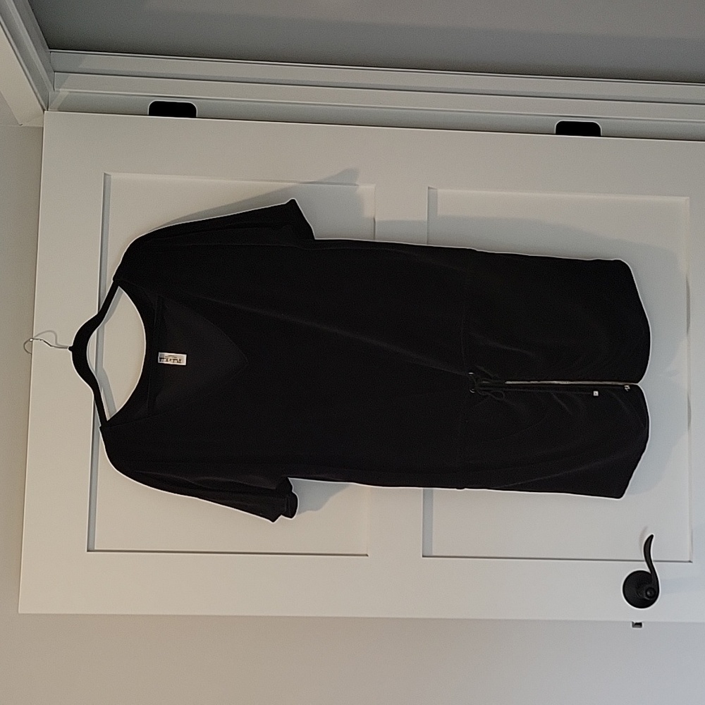 Velour dress,XL black